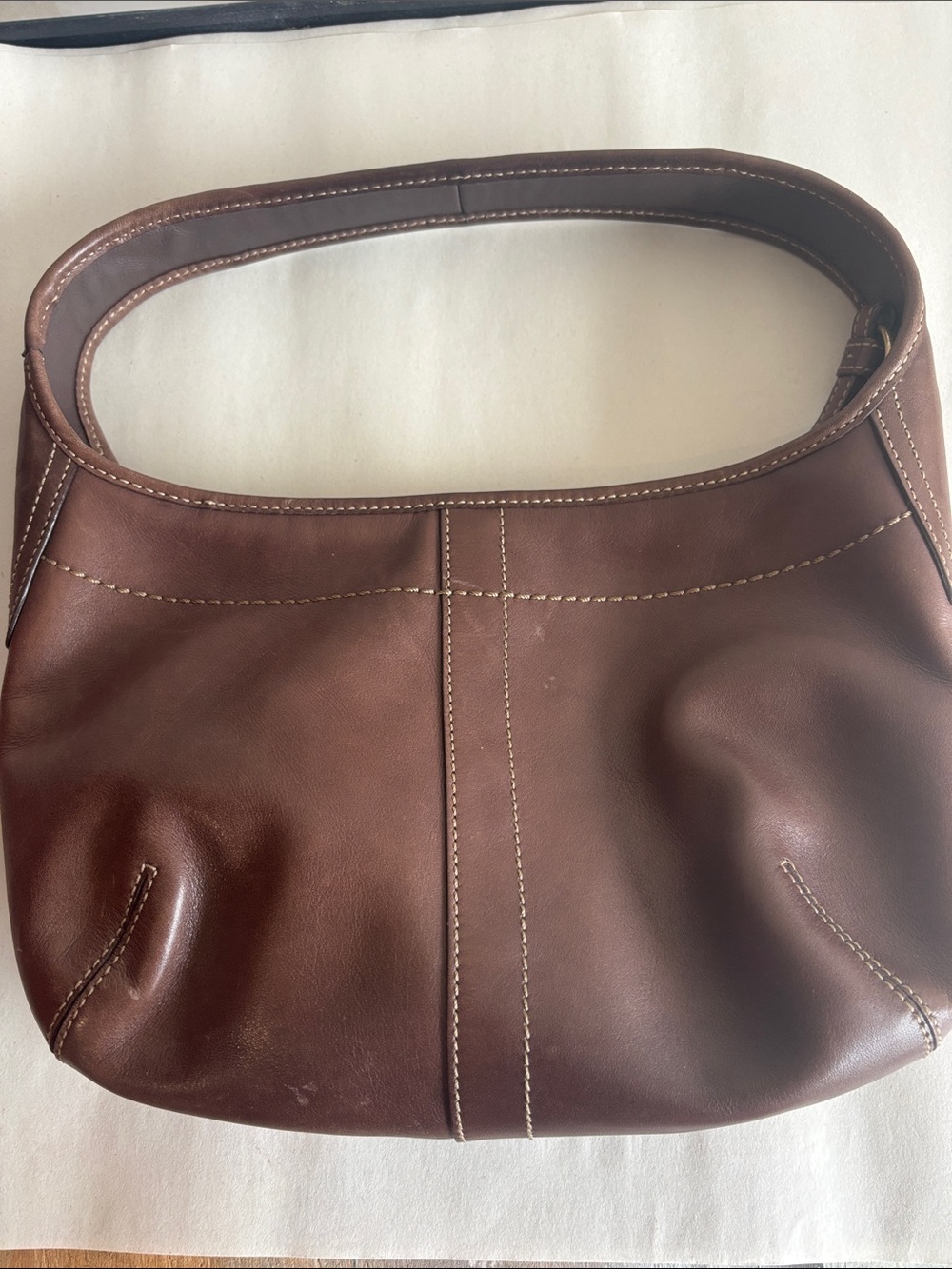 Coach Ergo Brown Leather Shoulder Bag - Picture 7 of 16